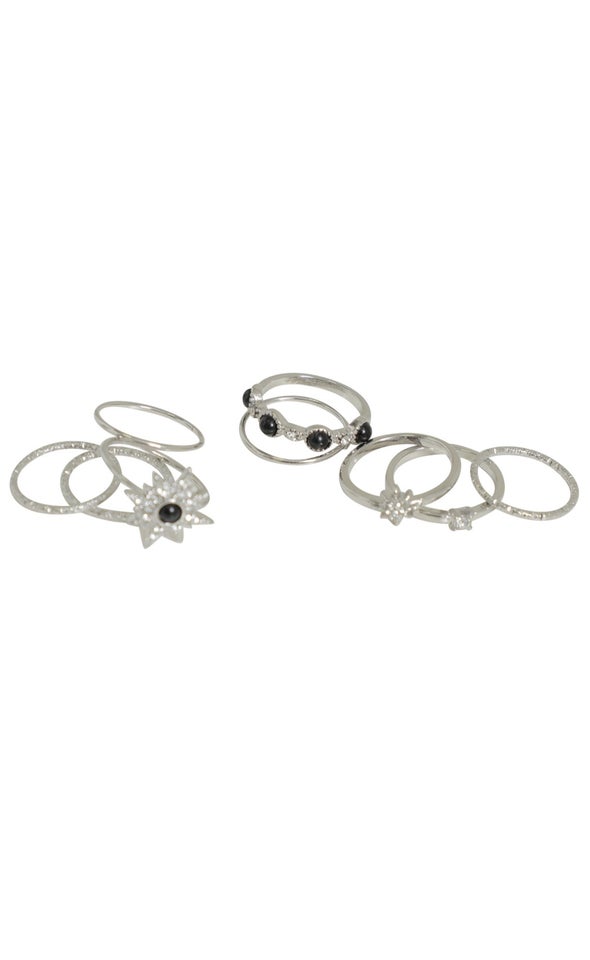 9PK Starburst Ring Silver