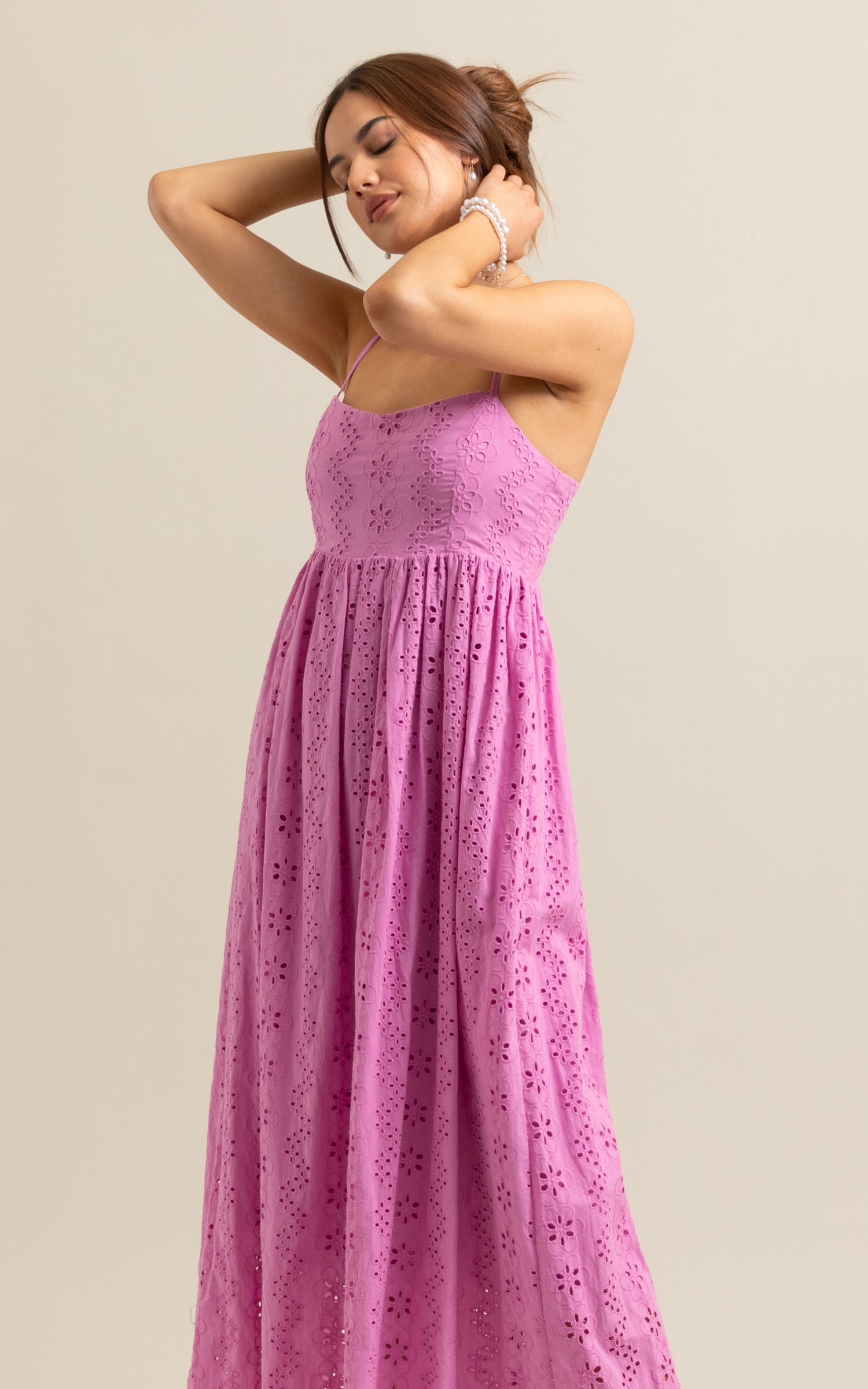 Strappy to be outlet here purple maxi dress