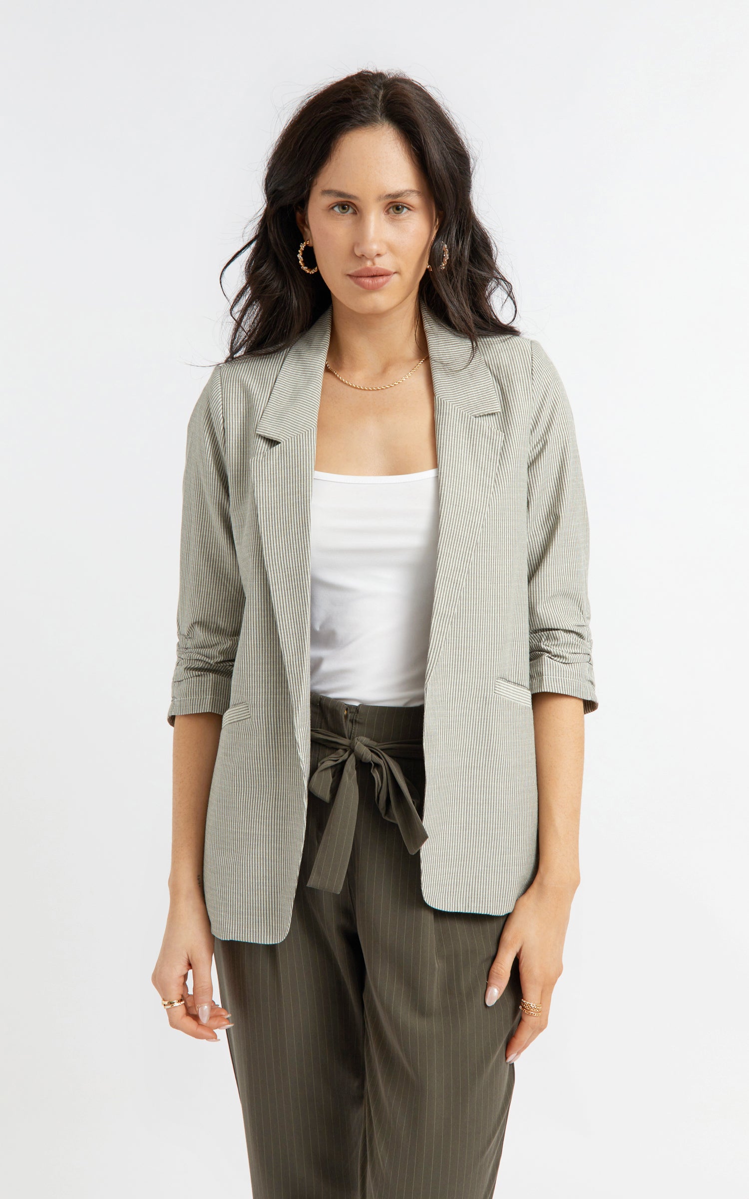 Casual Striped Blazer | Pagani