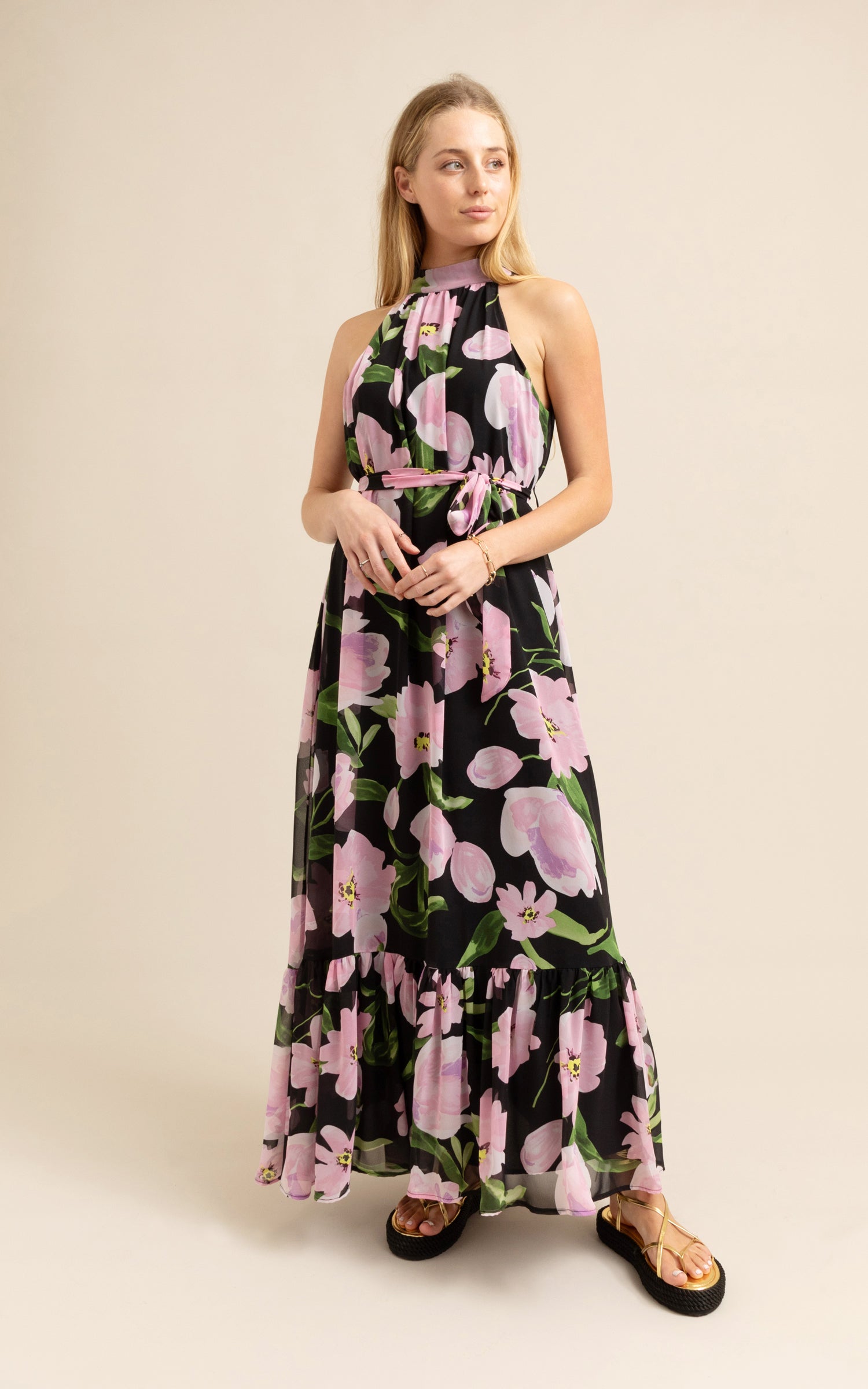 Floaty floral 2025 maxi dress