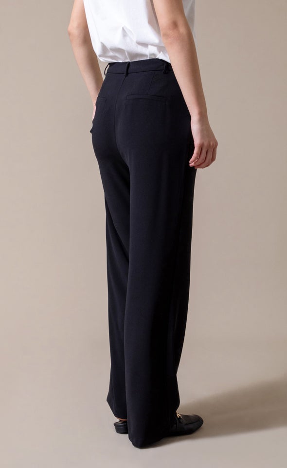 Classic Wide Leg Pants Black