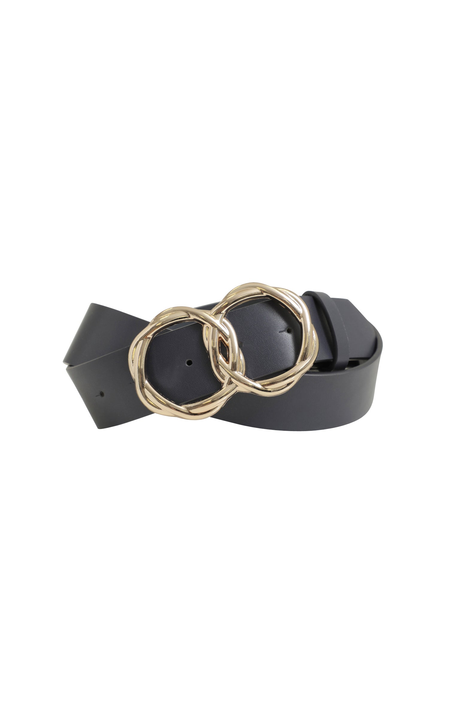 Double ring 2024 buckle belt