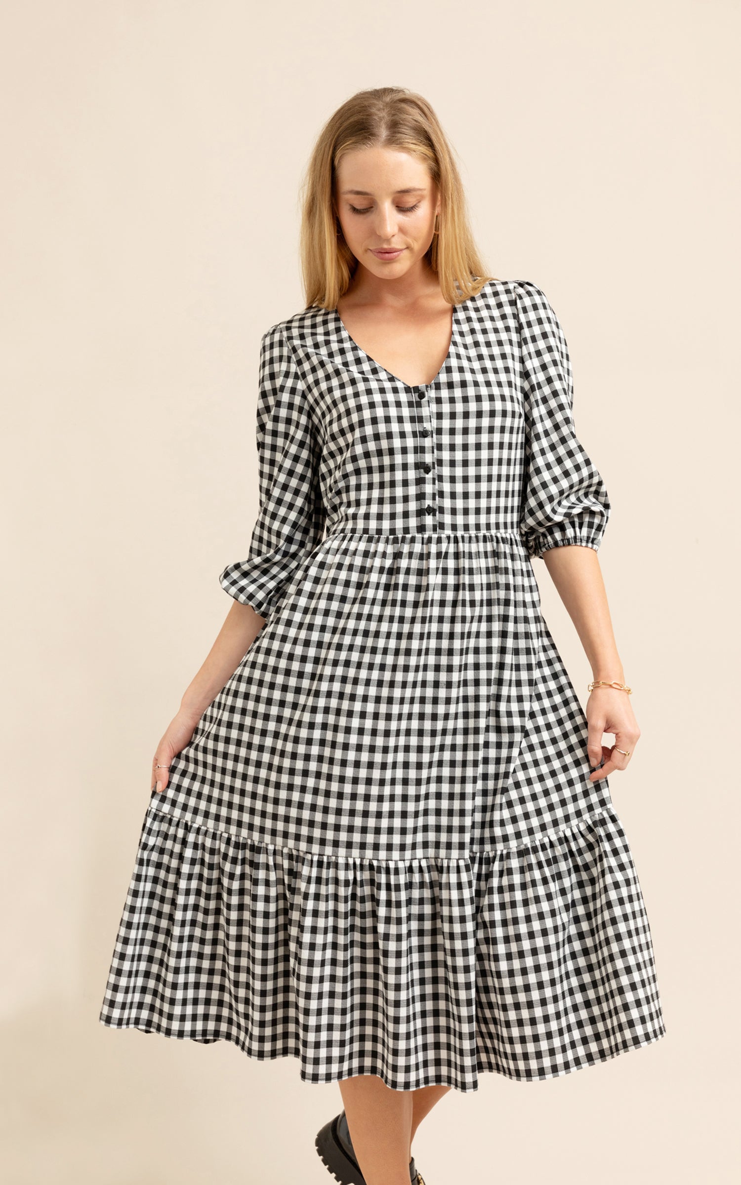 Gingham dress outlet nz