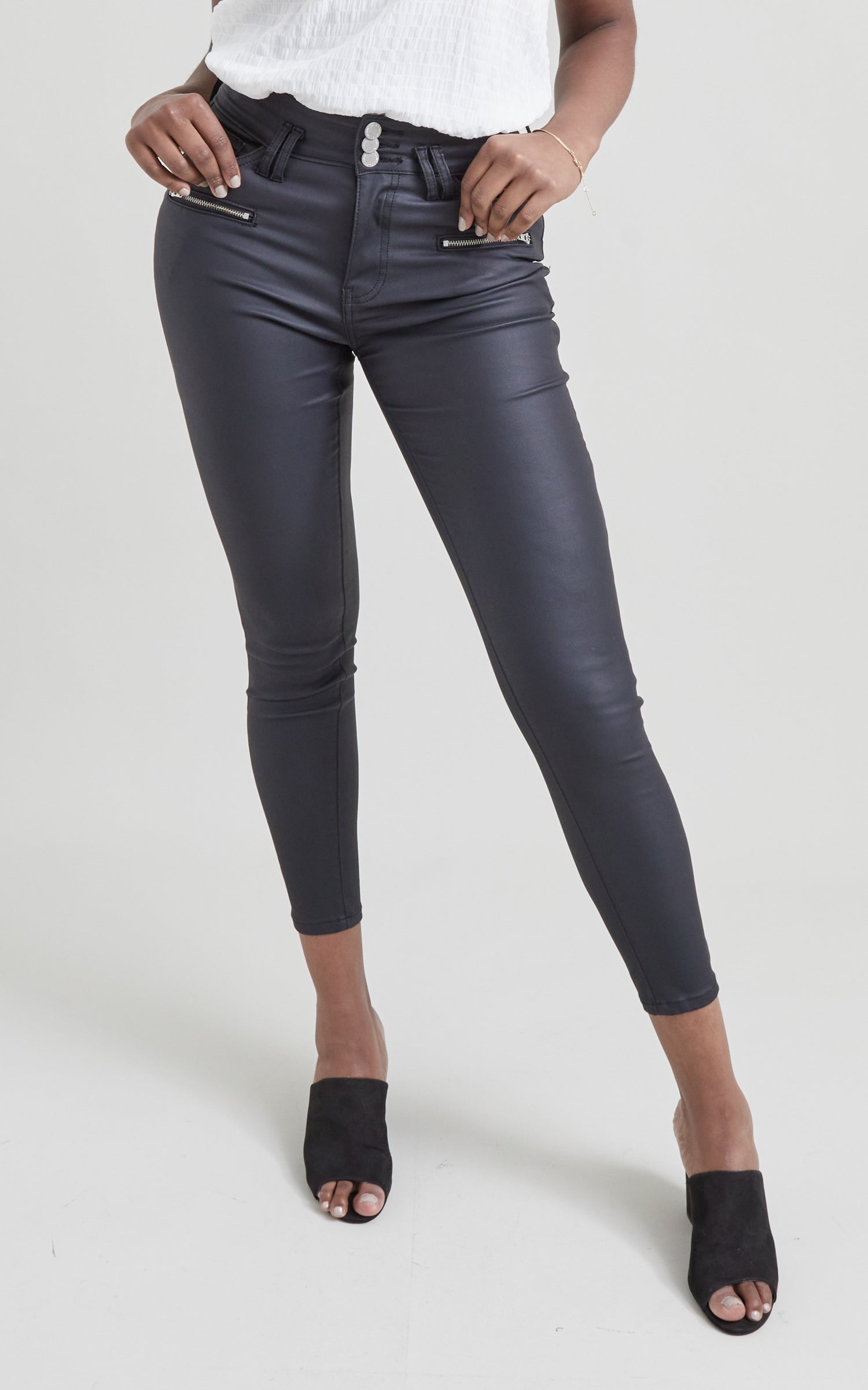 Wet look hot sale jeans nz