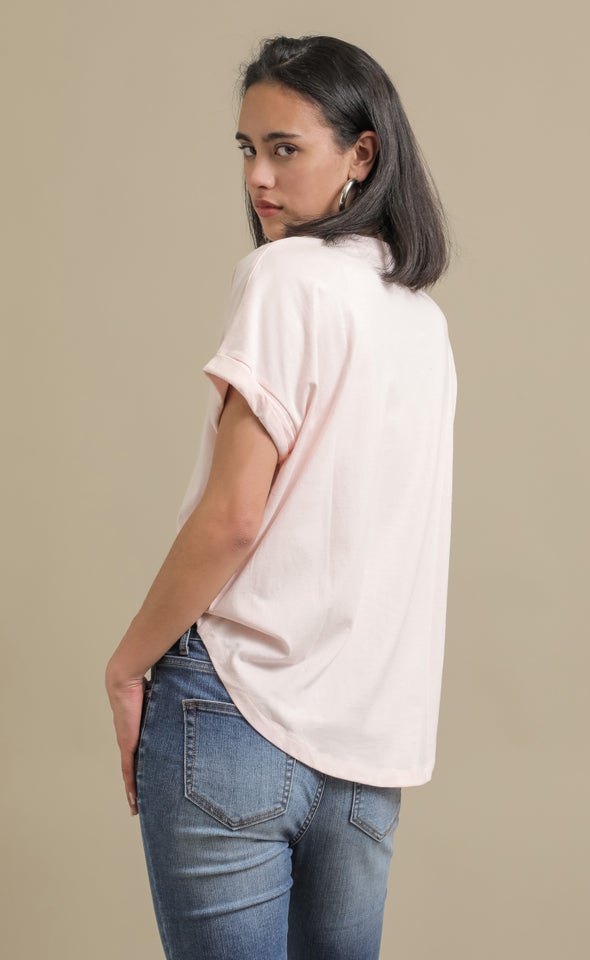 Jersey Print T-Shirt Blush/saint-germain