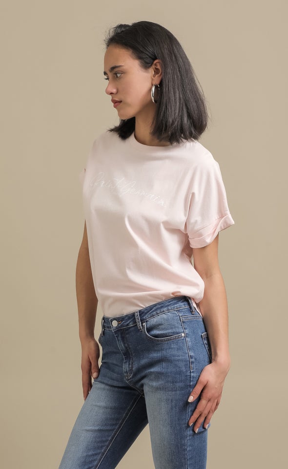 Jersey Print T-Shirt Blush/saint-germain