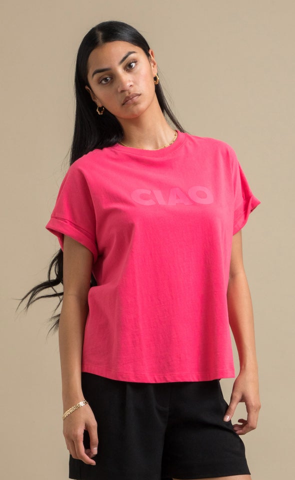 Jersey Print T-Shirt Watermelon/ciao