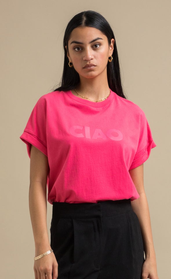 Jersey Print T-Shirt Watermelon/ciao