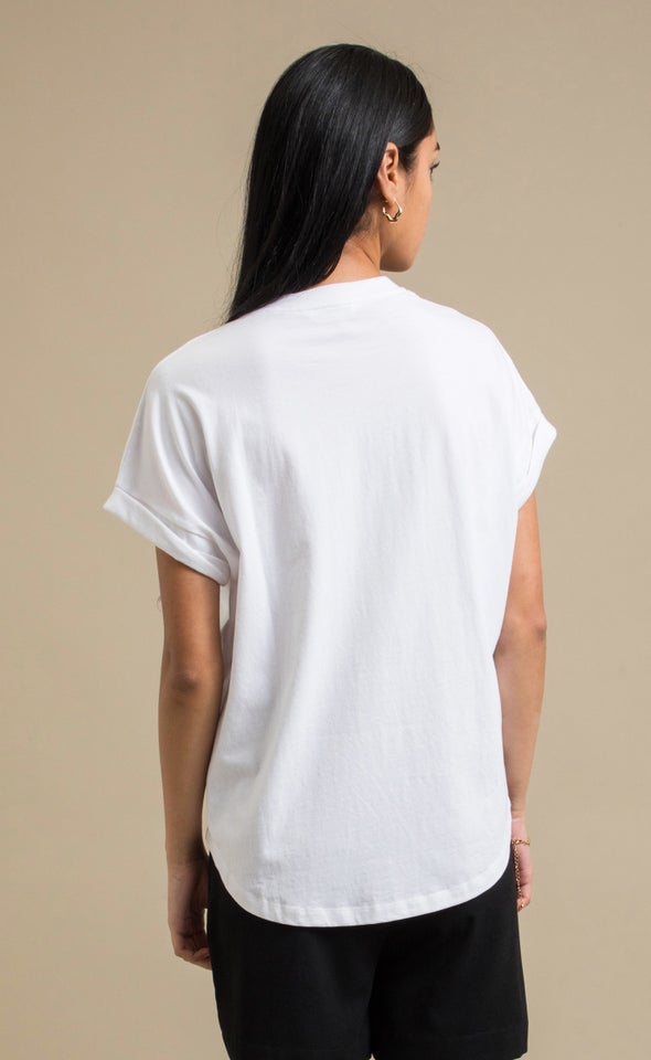 Jersey Print T-Shirt White/saint-tropez