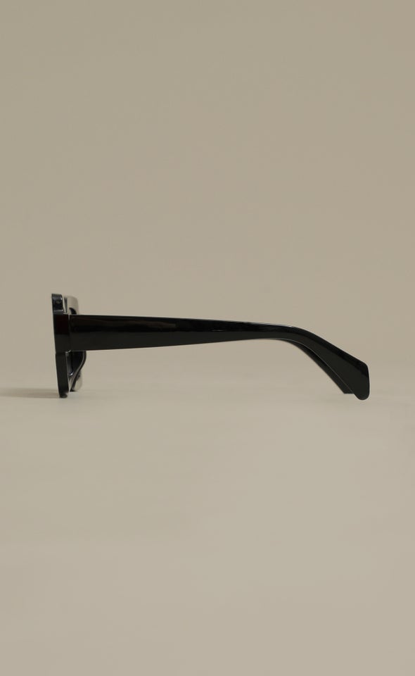 Large Square Sunglasses Black