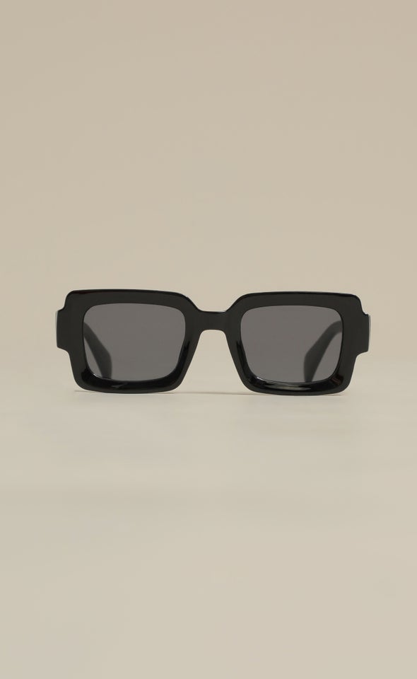 Large Square Sunglasses Black