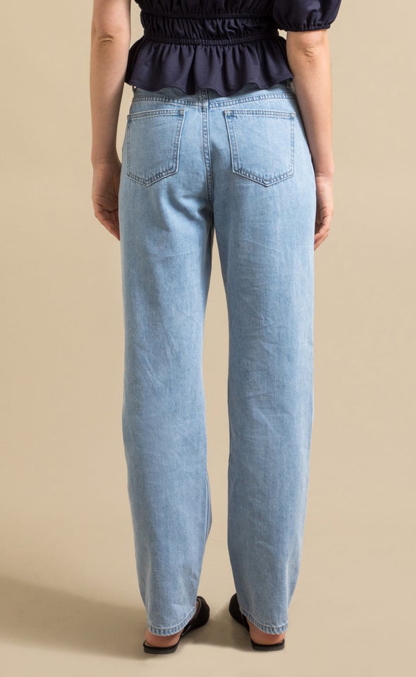 Light Blue Relaxed Leg Jean Light Blue