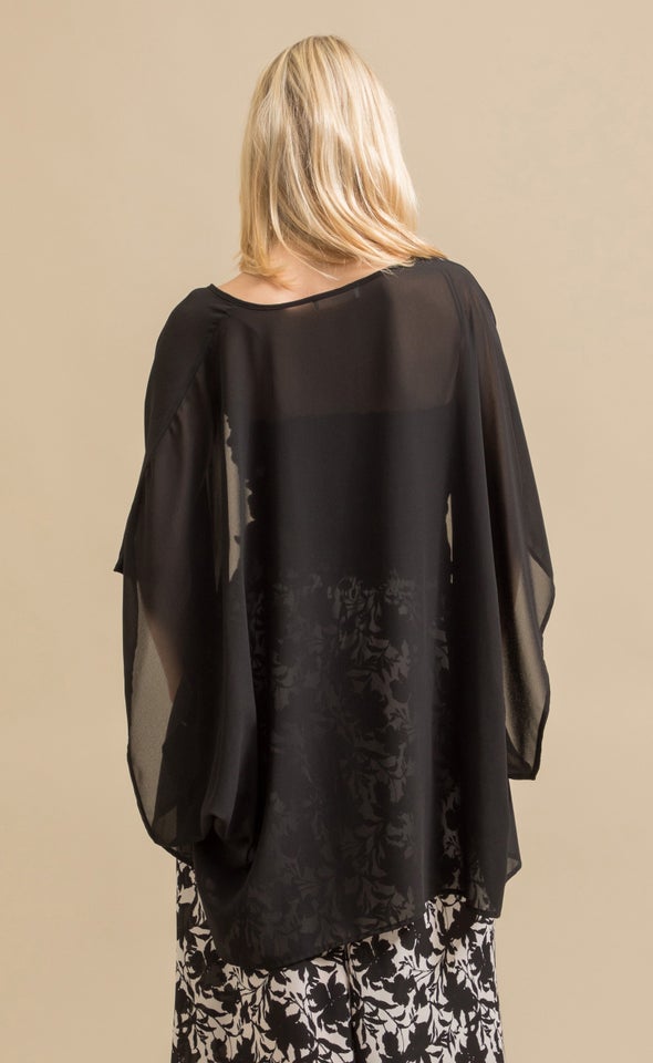 Lightweight Kaftan Jacket Black