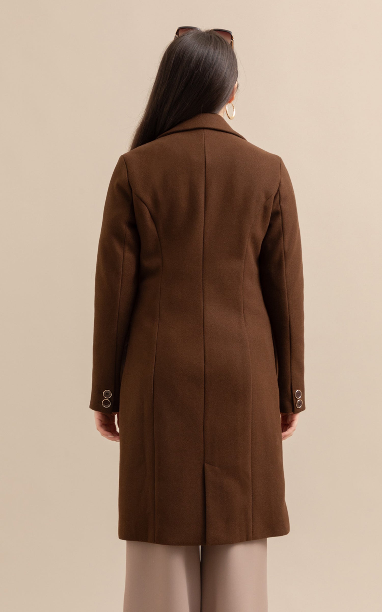 Longline Flare Coat | Pagani