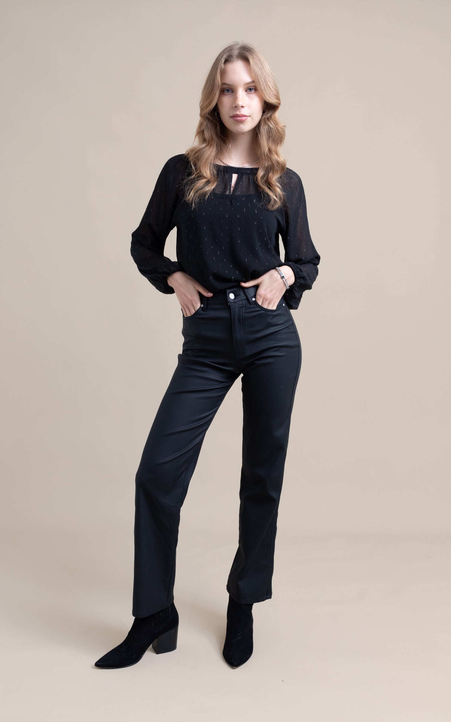 Matte coated hot sale jeans