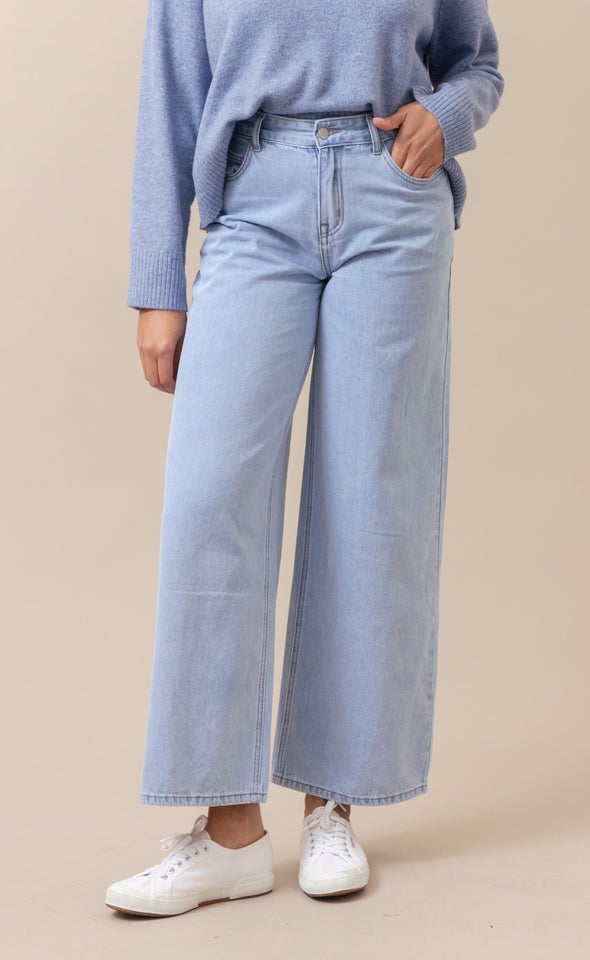 New Wide Leg Jeans Blue