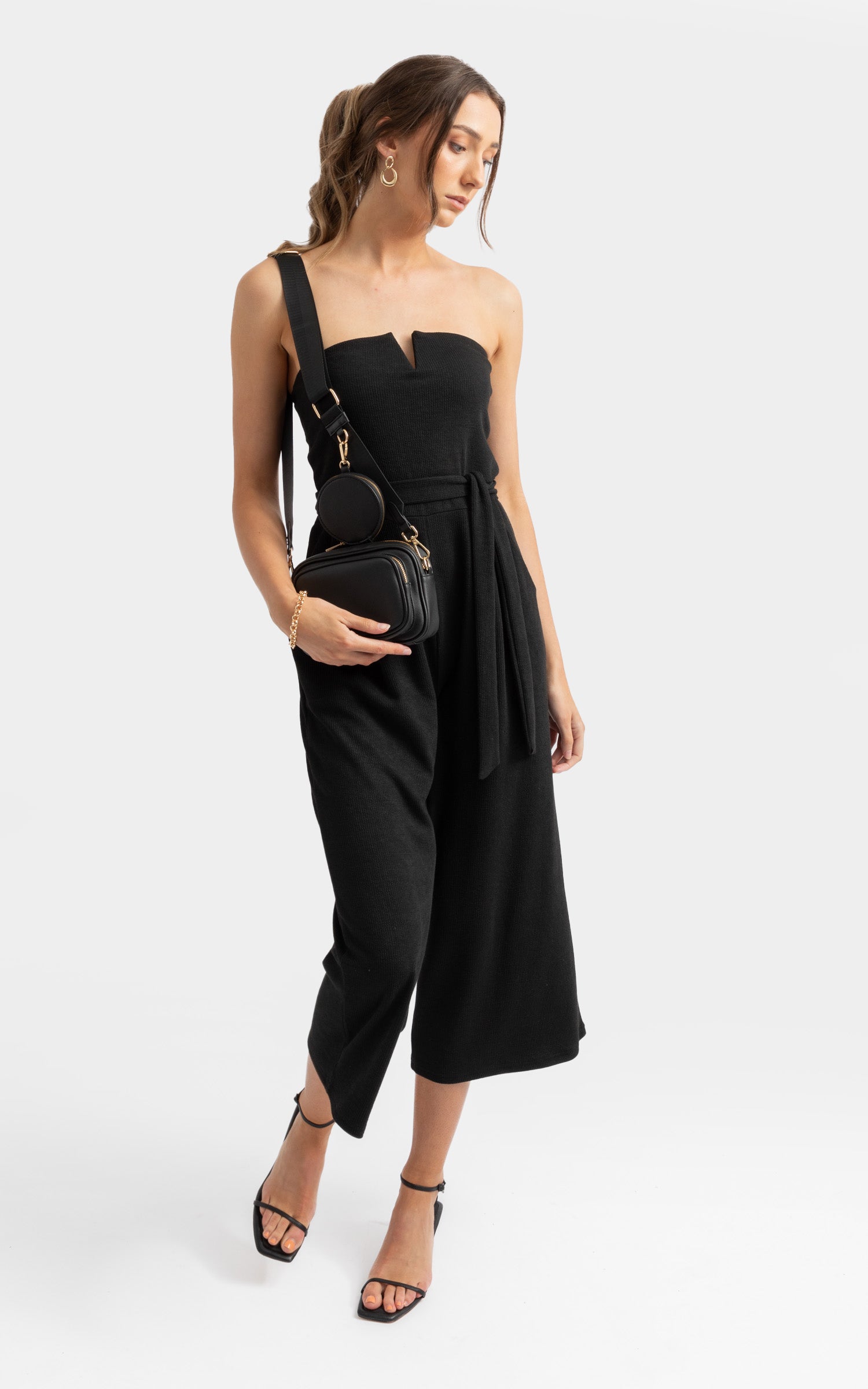 knitted culotte jumpsuit