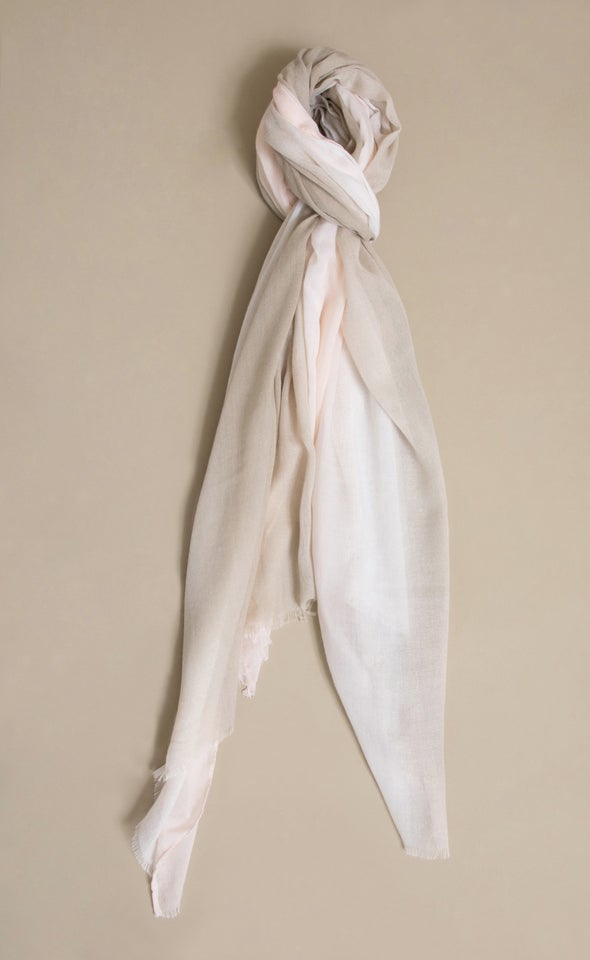 Ombre Scarf Beige