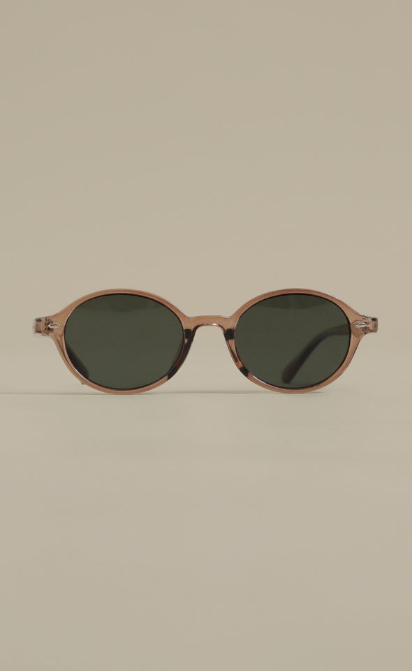 Oval Sunglasses Camel