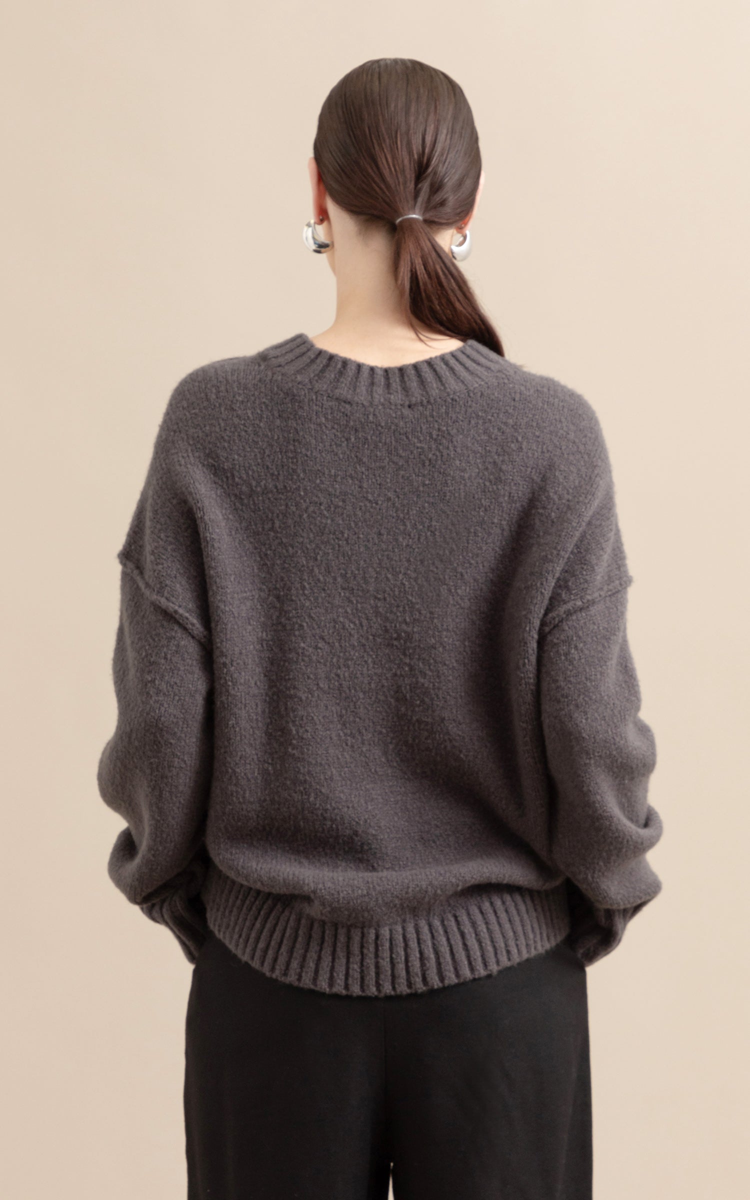 Oversized Round Neck Sweater | Pagani