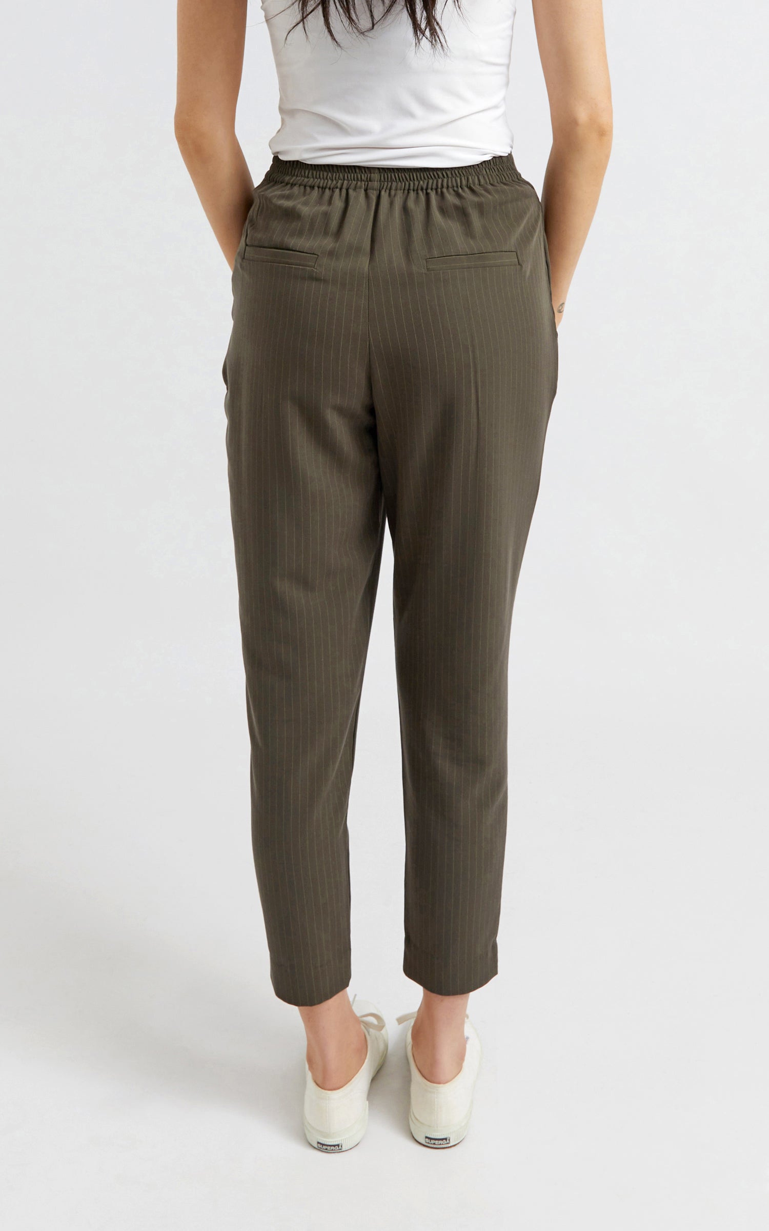 Pinstripe tie sale waist trousers