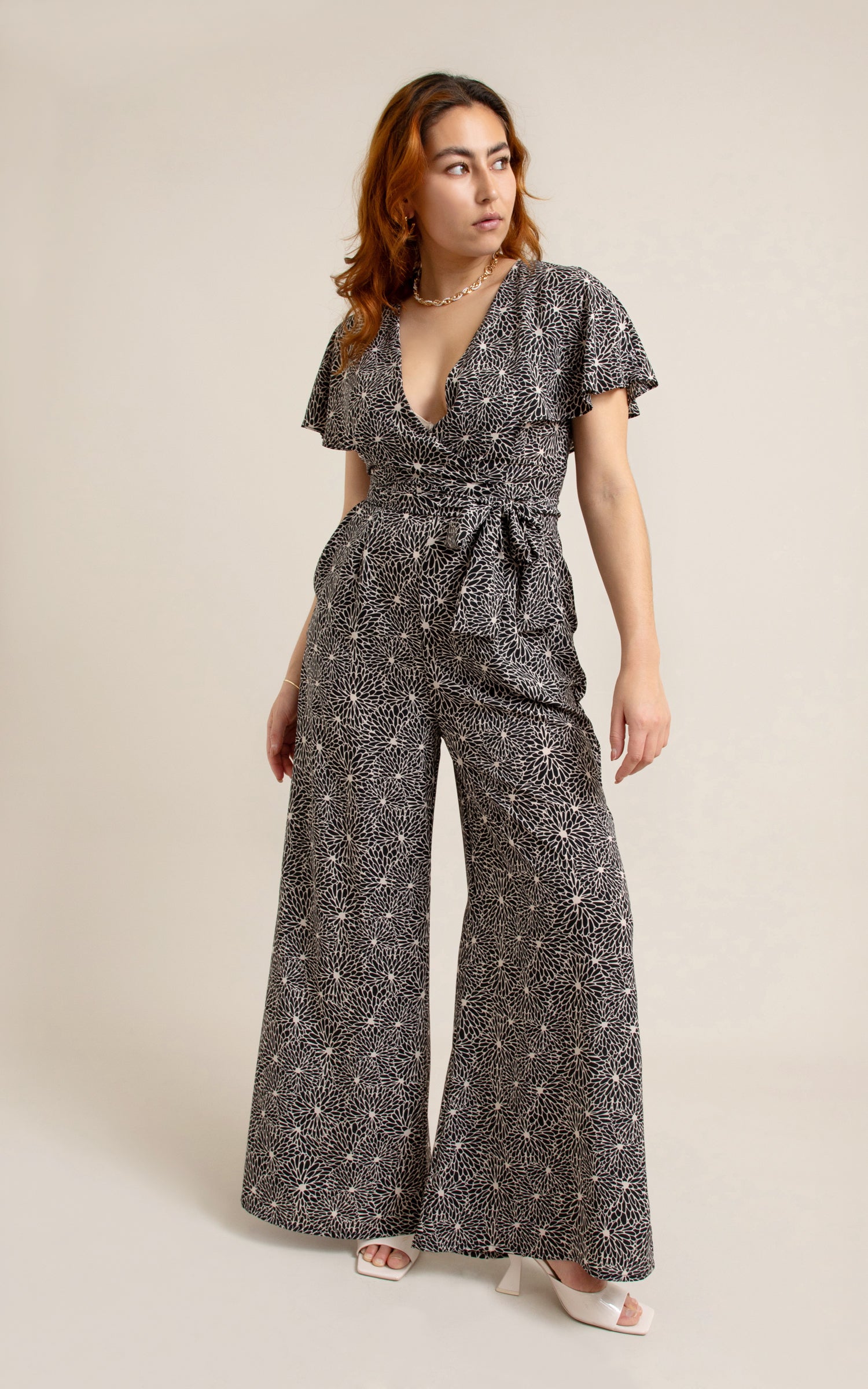 Cape sleeve jumpsuit online