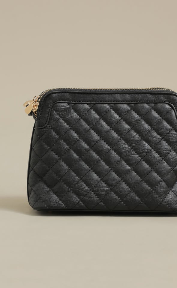 Quilted Handbag Black