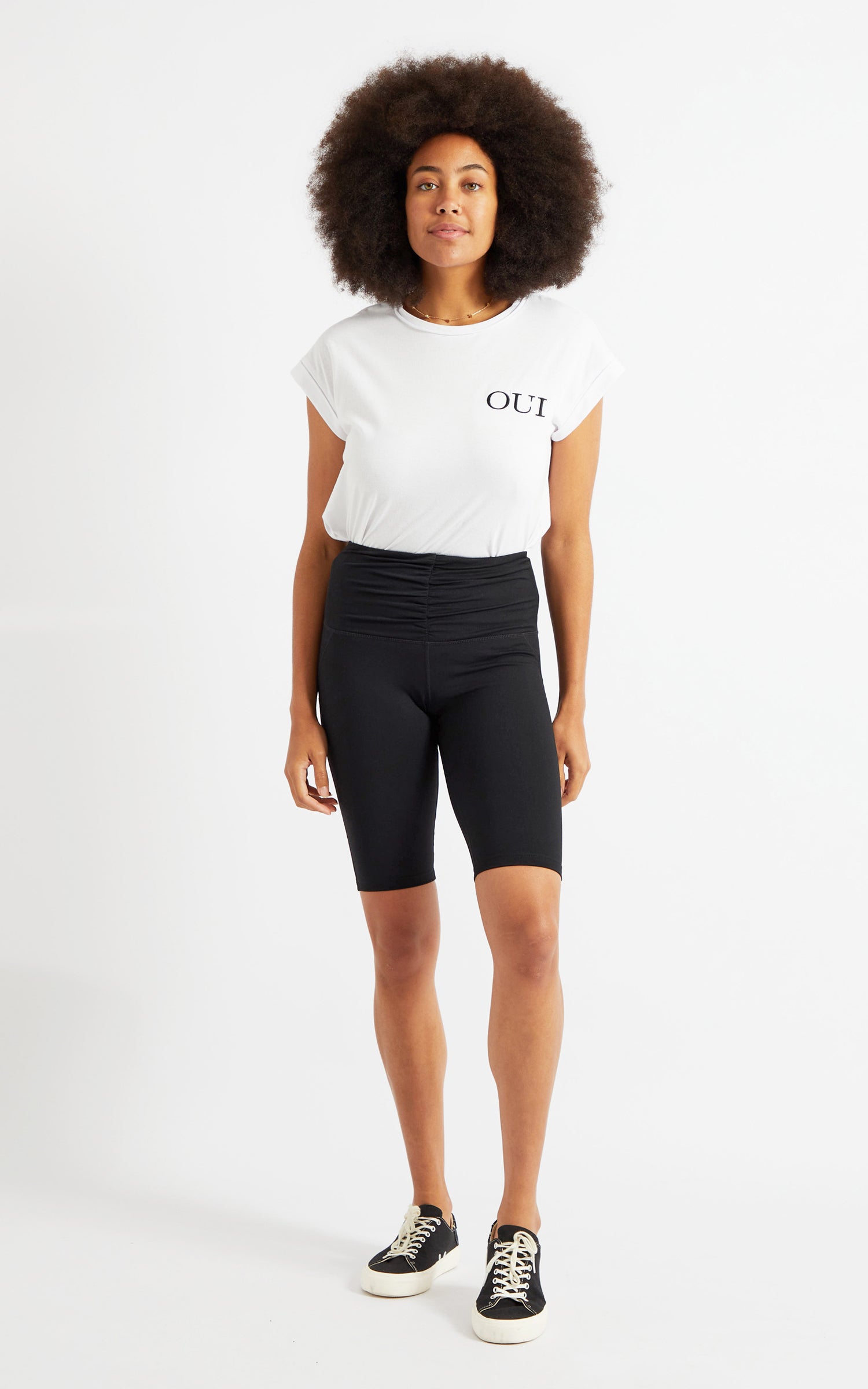 Ruched best sale biker shorts