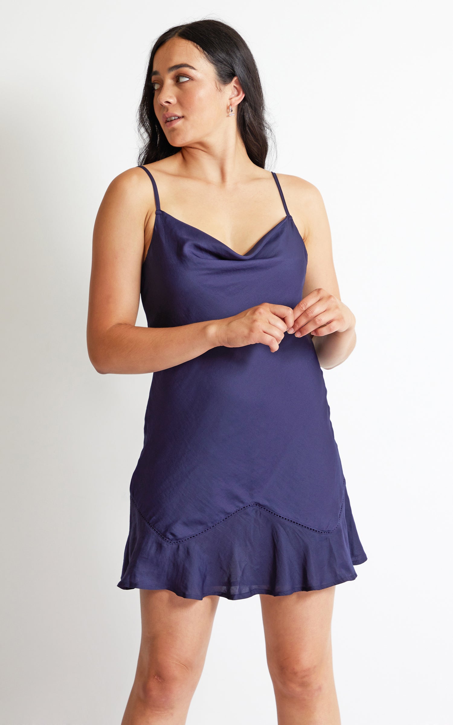 light purple slip dress