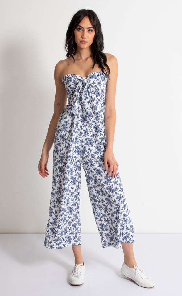 Shirred Bodice Jumpsuit | Pagani