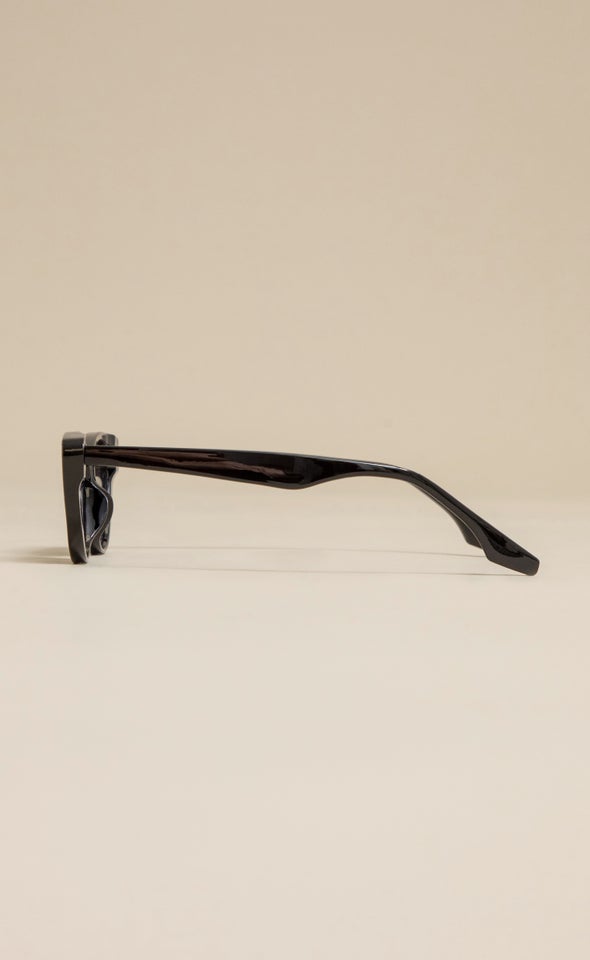 Slim Frame Sunglasses Black