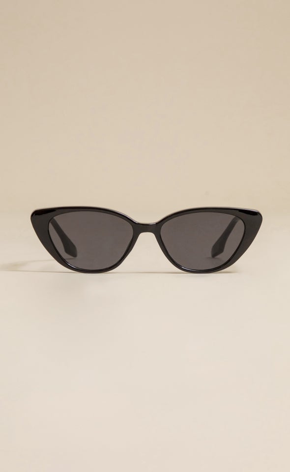 Slim Frame Sunglasses Black