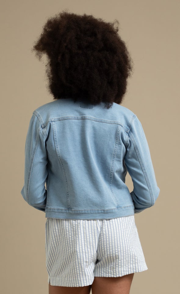 Soft Denim Jacket Light Blue