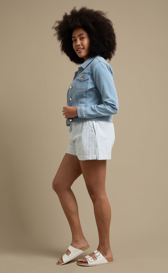 Soft Denim Jacket Light Blue