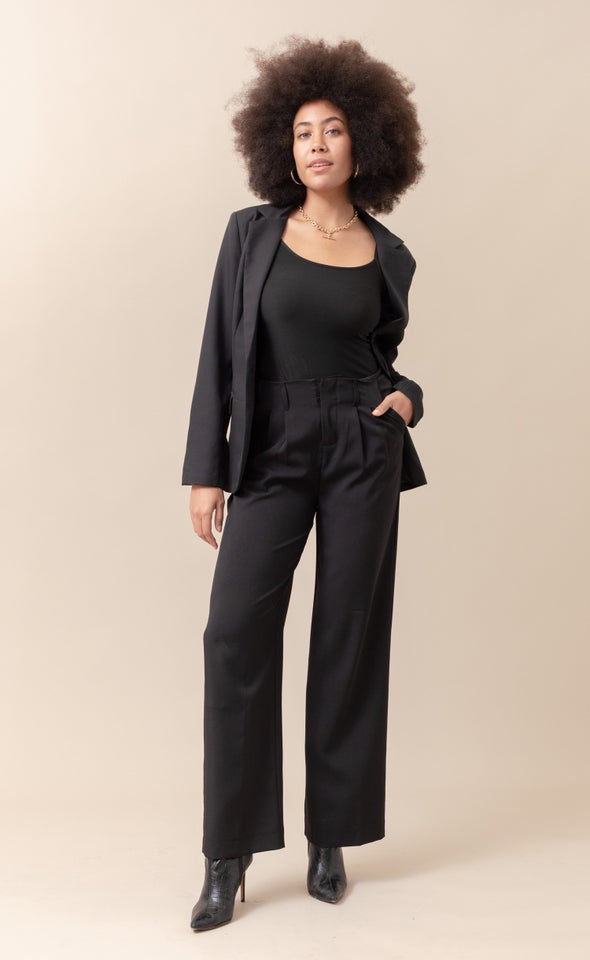 Suiting Tailored Pants Black