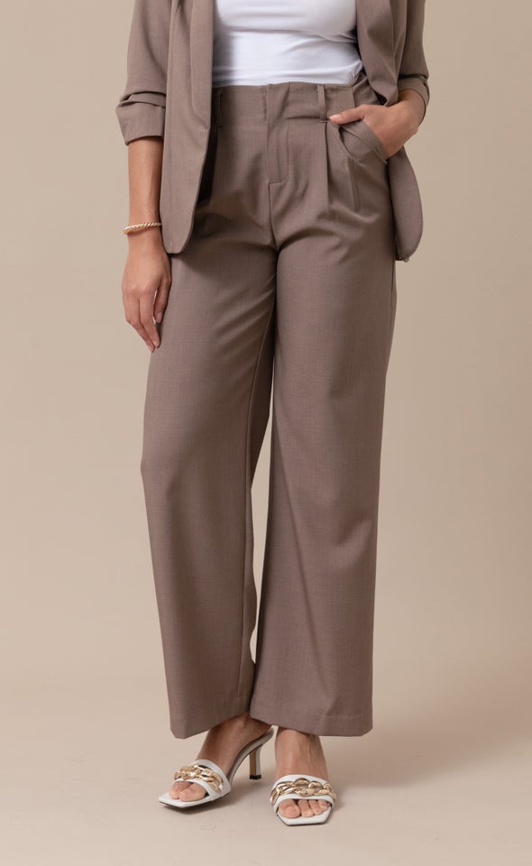 Suiting Tailored Pants Cocoa