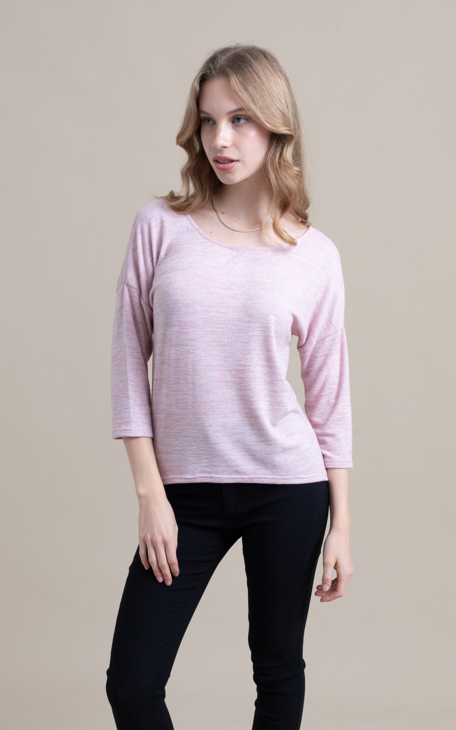 SW Knit 3/4 Sleeve Top | Pagani