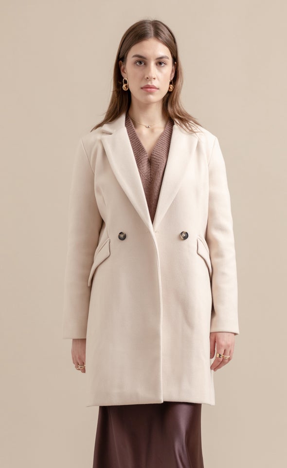 Tailored Coat Light Blush