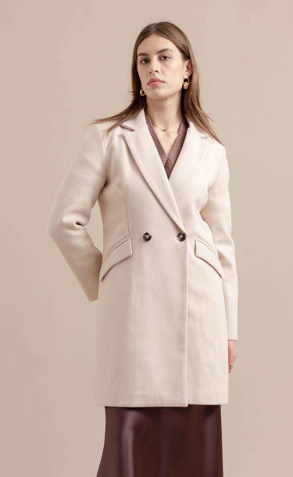 Tailored Coat Light Blush