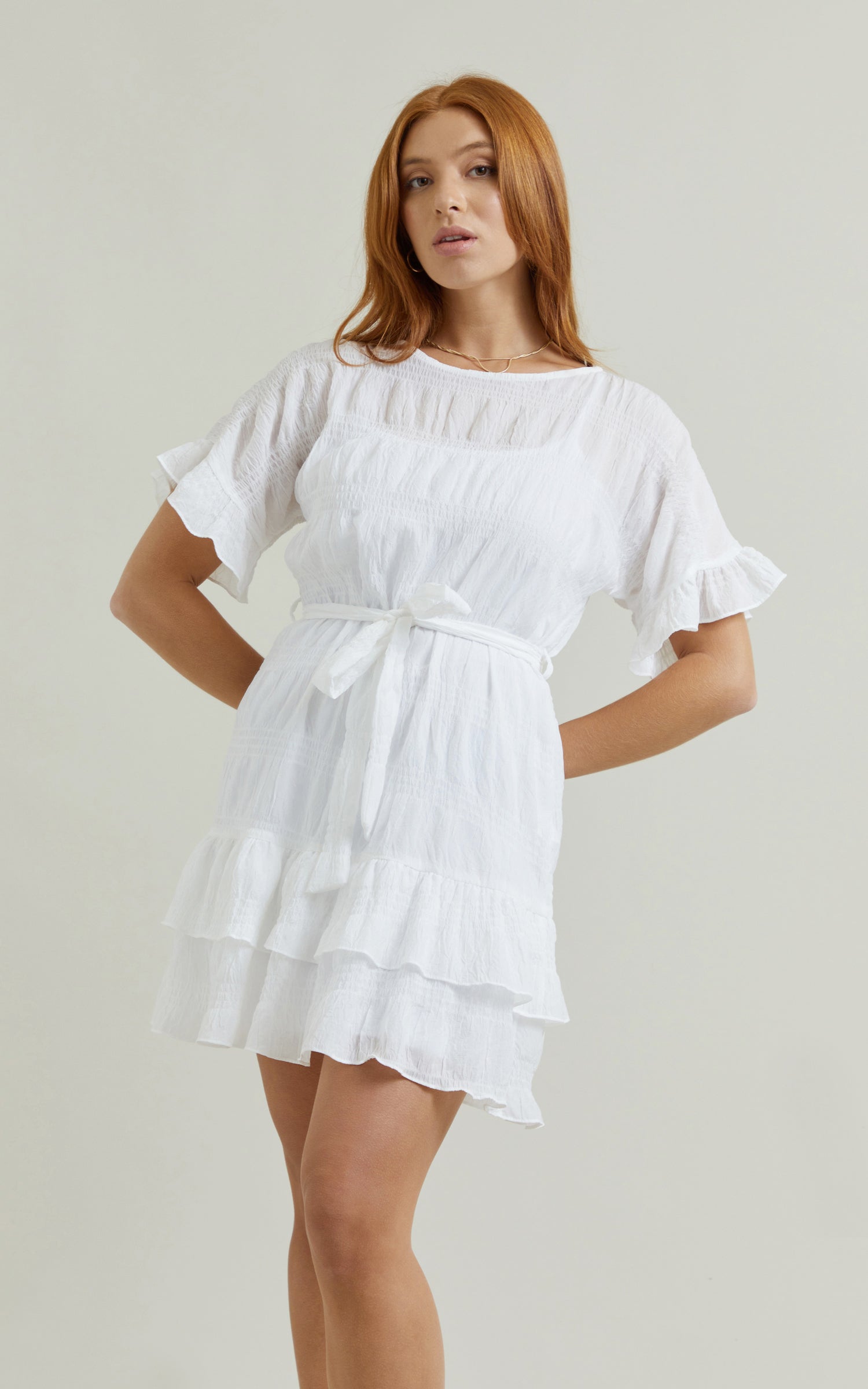 T shirt shop ruffle dress