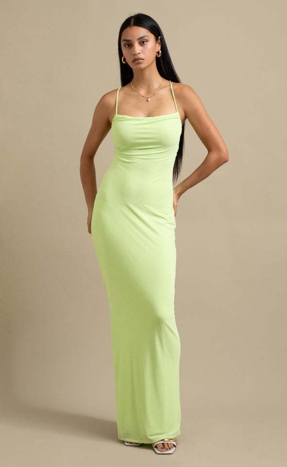 Textured Jersey Gown Citrus