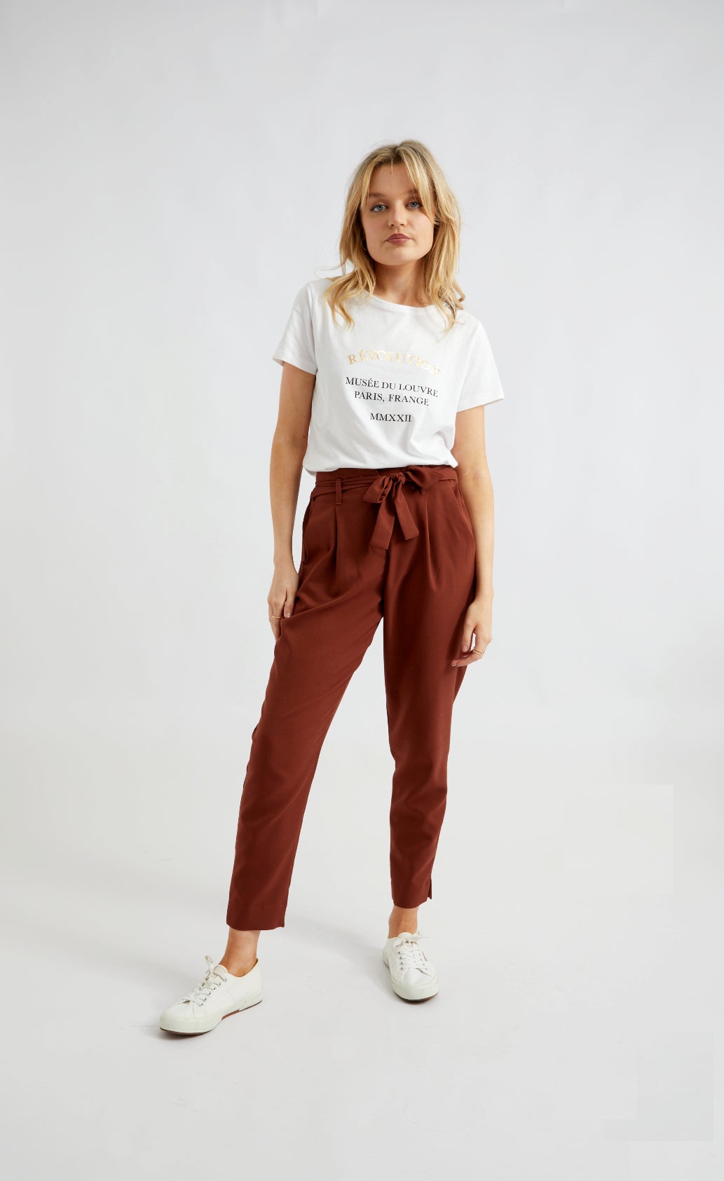 ASOS DESIGN Hourglass tailored tie waist tapered ankle grazer trousers |  ASOS