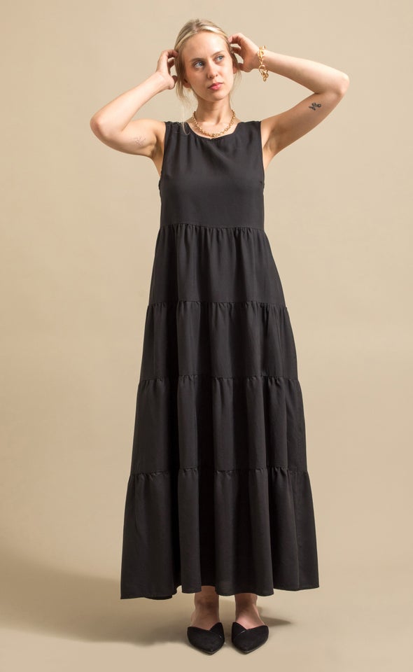 Tier Floaty Maxi Black